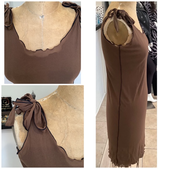 French Double Layer Mesh Dress - Picture 2 of 5